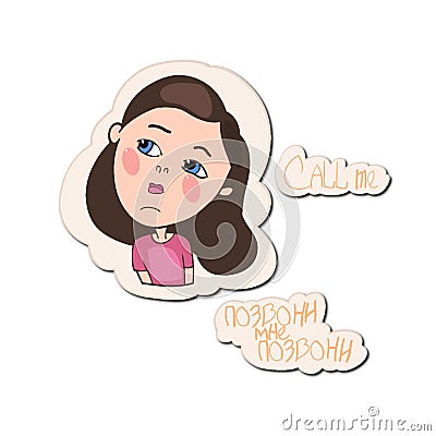 Stickers Cartoon Illustration